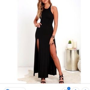 Black maxi dress